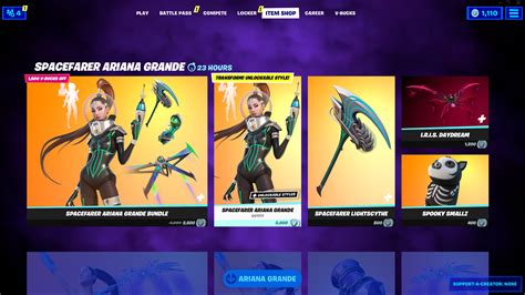 Today's Current Fortnite Item Shop .